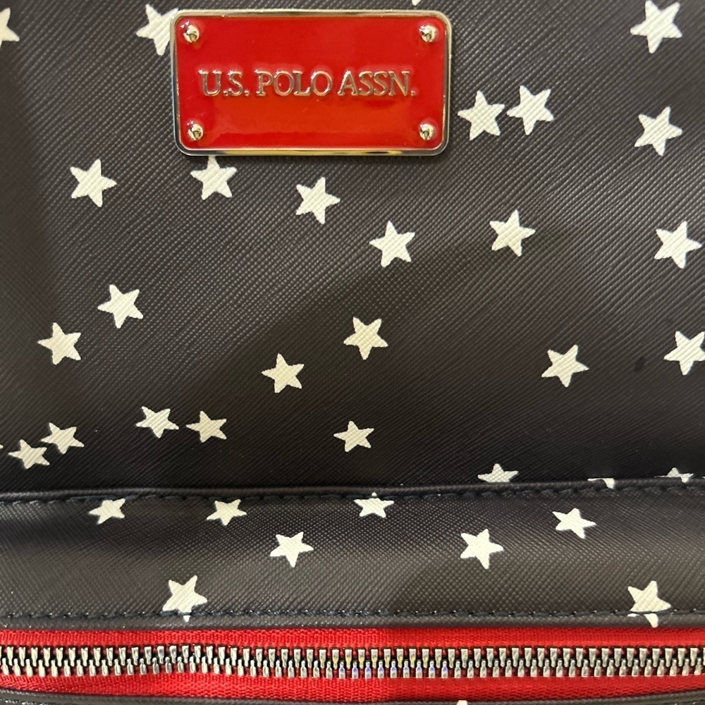 U.S. Polo Assn. Small Black and Red Star Backpack - Picture 6 of 6